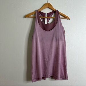 Lululemon Purple Sleeveless Scoop Neck Twist and Toil Activewear Tank Top Sz 10